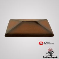 Клинкерный колпак (козырек) на столб СР 300х425мм 